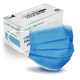 ECOGUARD 3-ply Disposable Face Mask, Made in USA - 50 Packs