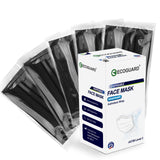 EcoGuard Made in USA 4-ply Individually Wrapped Black Face Masks