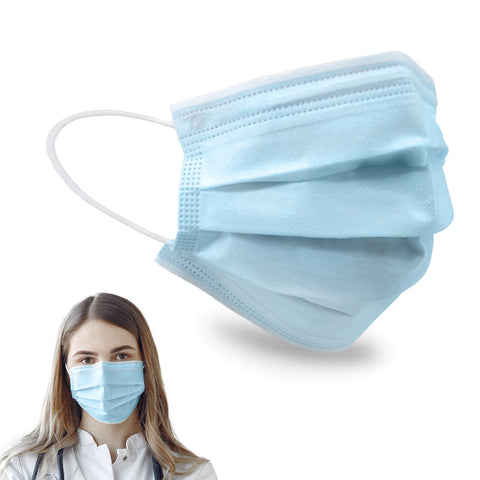 ECOGUARD ASTM Level 3 Surgical Face Mask, Made in USA, Blue (50 Packs)