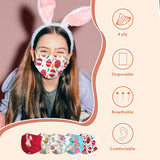 FriCARE Easter Disposable Face Masks, 4 Ply Mask 100PCS Individually Wrapped, Breathable & Protective Face masks for Adults
